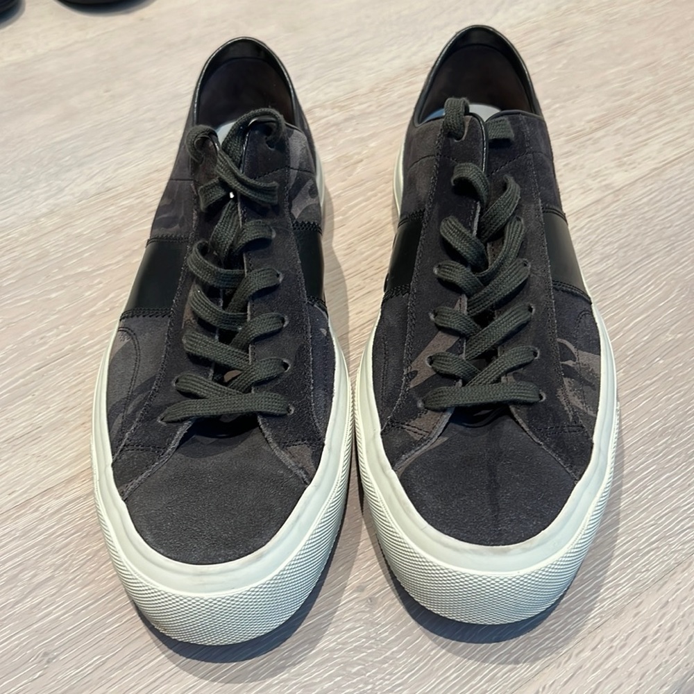 Tom Ford Cambridge Lace Up Camo Suede Sneaker Size 14D